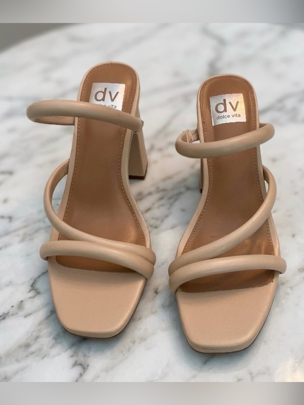DV Dolce Vita Myla Nude Strappy Sandals